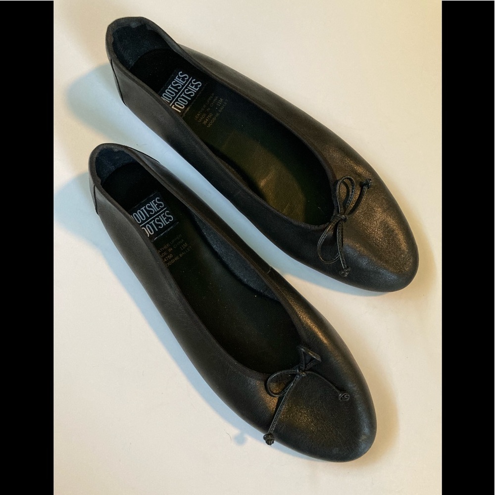 Mootsies Tootsies, 11M, blk  ballet flat/bow $22.